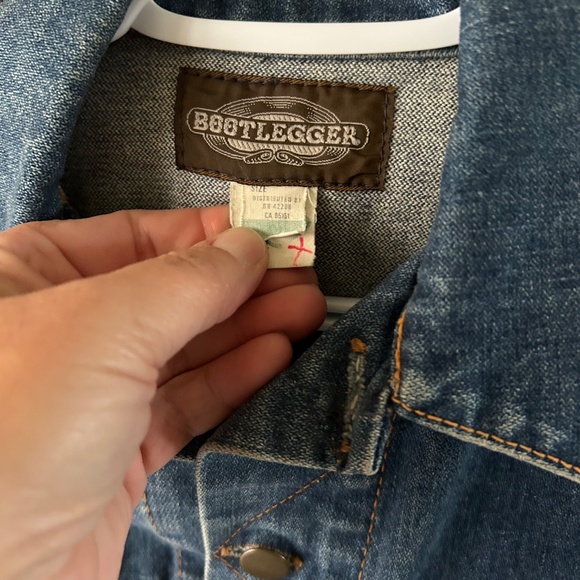 Men's Vintage Bootlegger R.W. Brody Dark Wash Denim Jean Vest - Picture 4 of 4